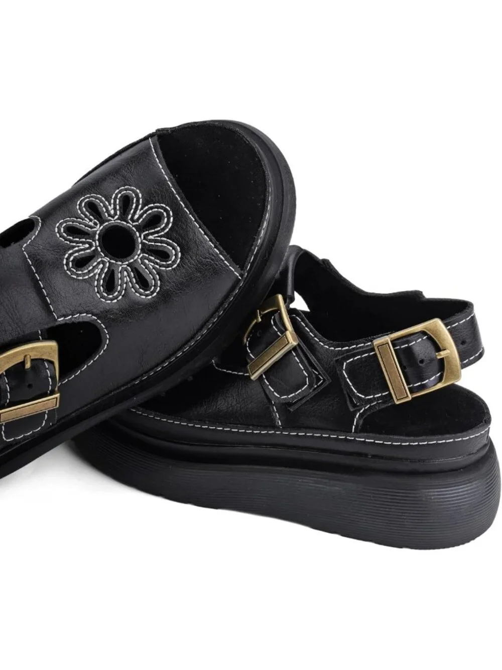 Stylish Women's Adjustable T-Strap Platform Wedge Sandals for Comfort & Fashion